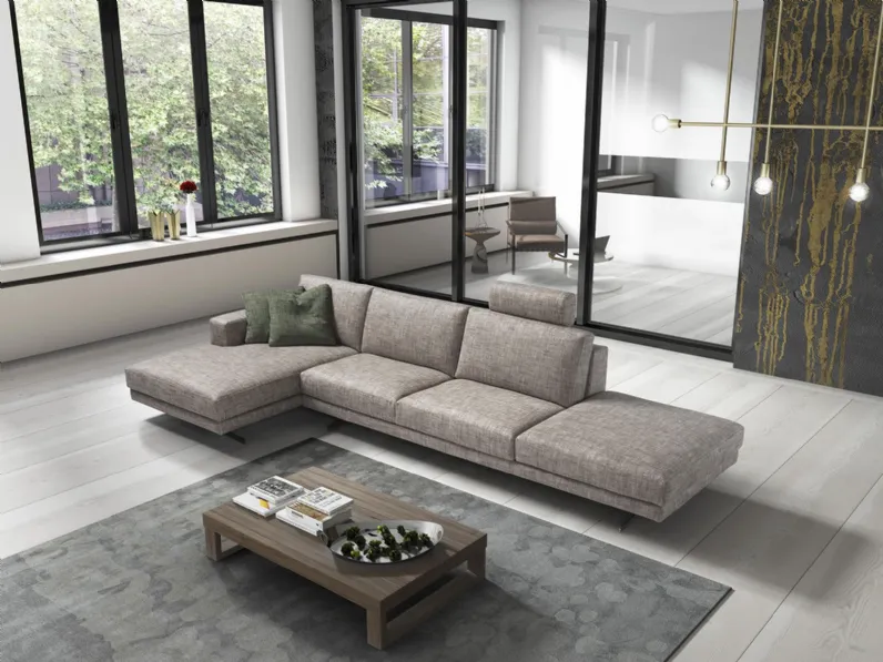 Divano con penisola Cardiff di Musa Italia