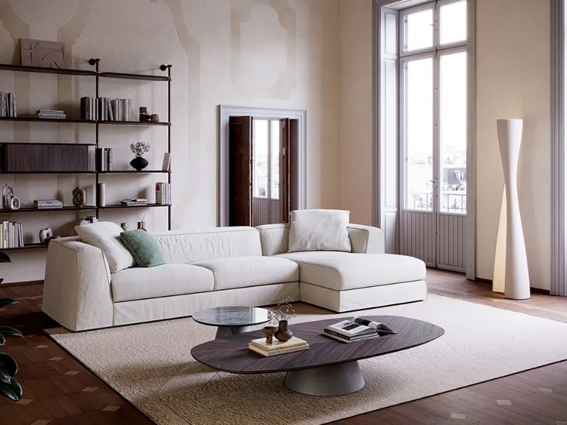 Divano con penisola Mykonos di Cattelan Italia