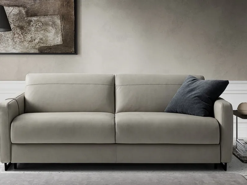 Divano letto in pelle Maya di Nicoline