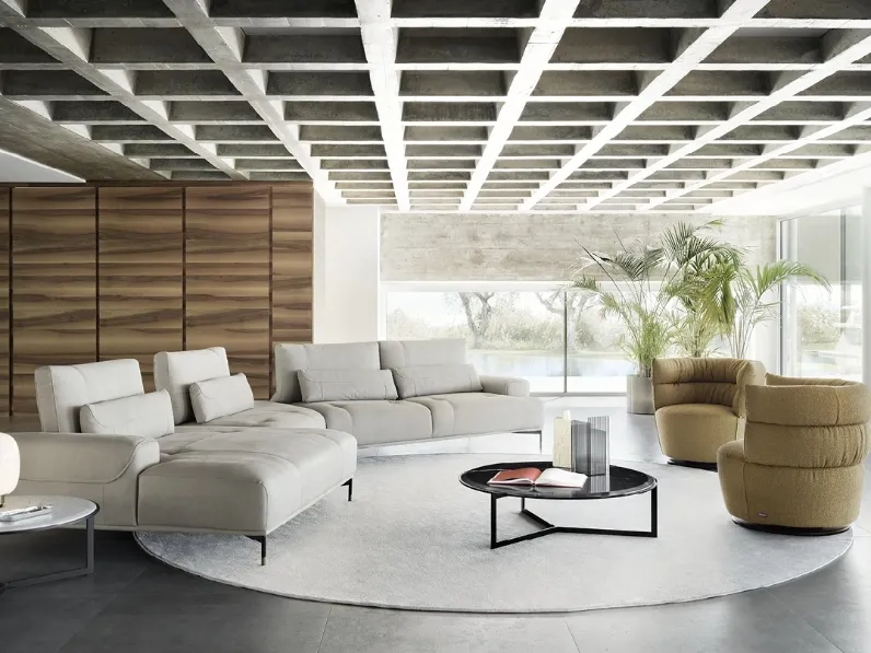 Divano con penisola Sirio di Nicoline