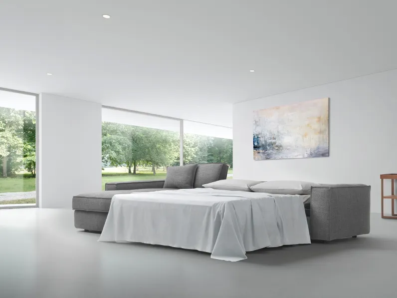 Divano Letto matrimoniale con penisola Nizza di Kappa Salotti