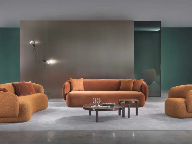 Divano lineare in tessuto Noah di Marelli