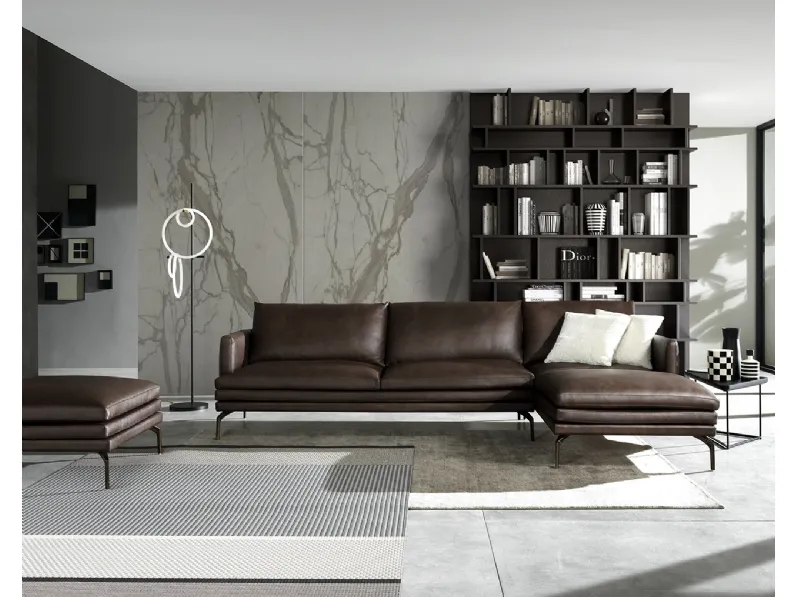 Divano con penisola Notting Hill di Albani