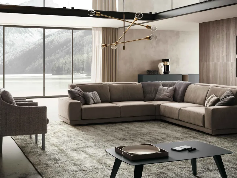 Divano angolare Notting Hill di Spagnol Salotti