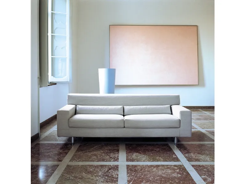 Divano Letto lineare con cuscini poggiareni in tessuto Oa di Campeggi