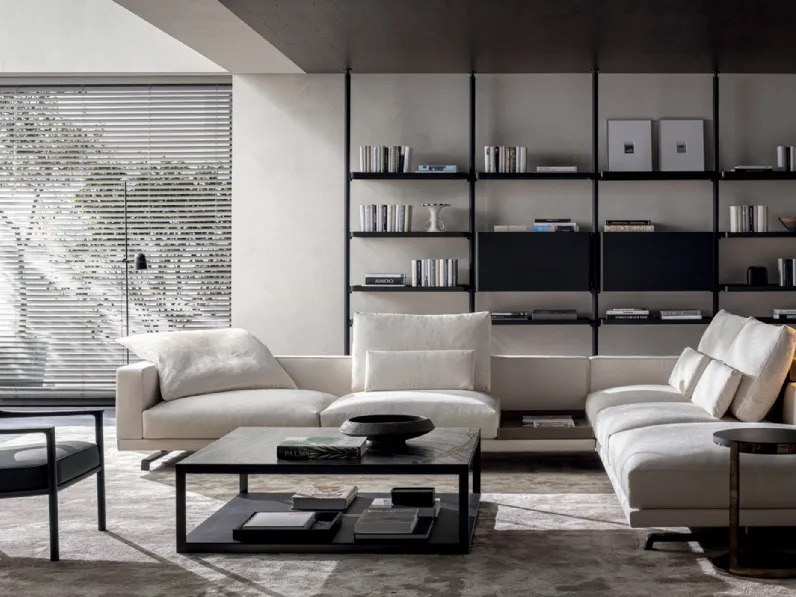 Divano angolare in tessuto Octave di Molteni & C