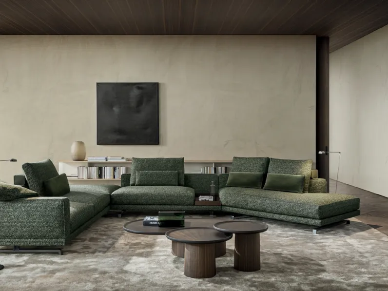 Divano angolare in tessuto Octave di Molteni & C