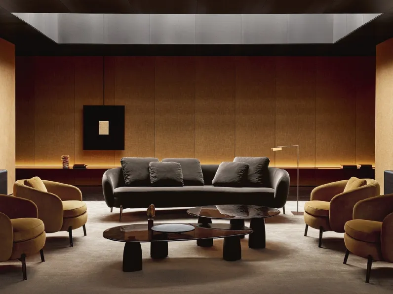 Salotto in tessuto Orbis di Poliform