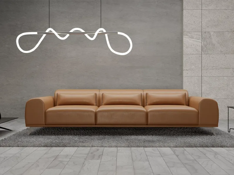 Divano in pelle Orlando de I Divani Doc