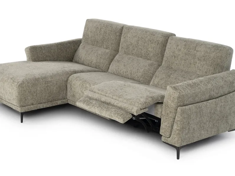 Divano relax con penisola Oscar di Calia