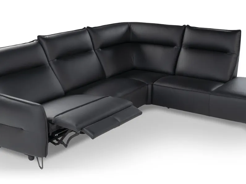 Divano relax in pelle Ovetto di Calia