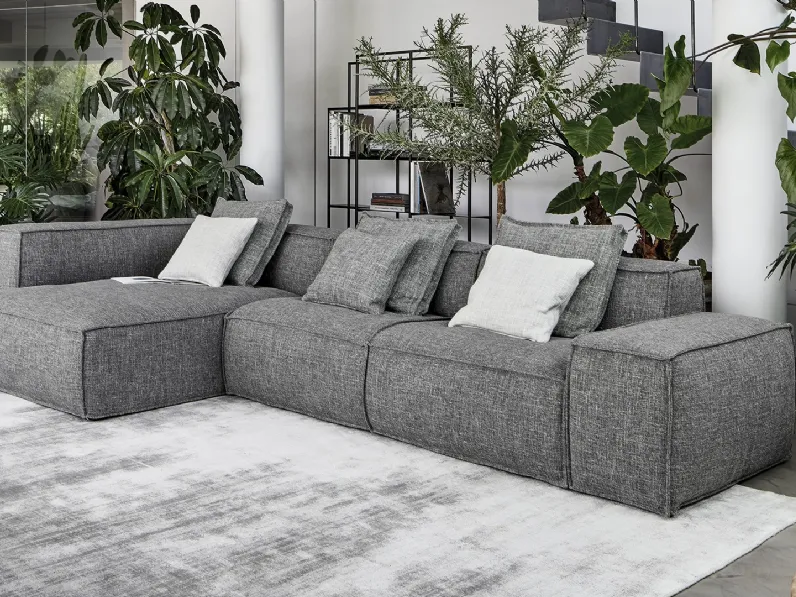 Divano con penisola Peanut BX di Bonaldo