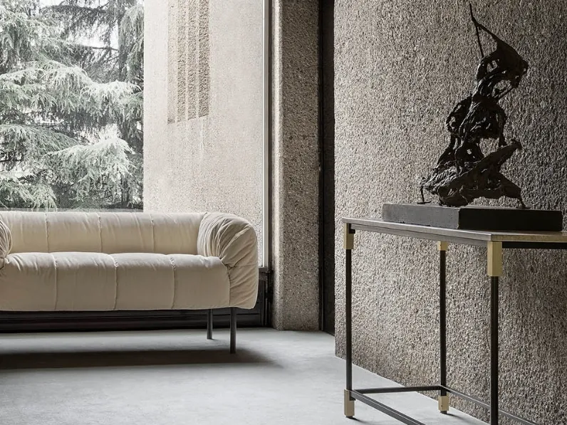 Divano lineare in tessuto Pecorelle sofa di Arflex