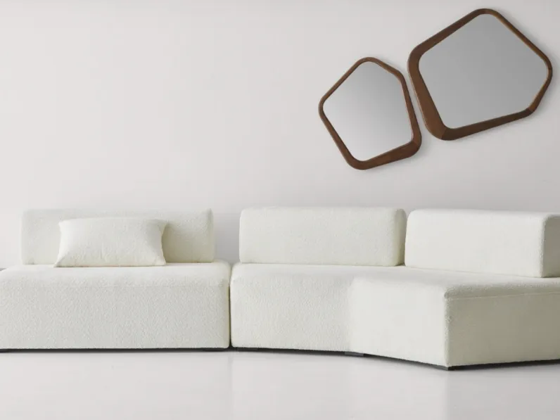 Divano in tessuto Penta con seduta angolare di Modesign