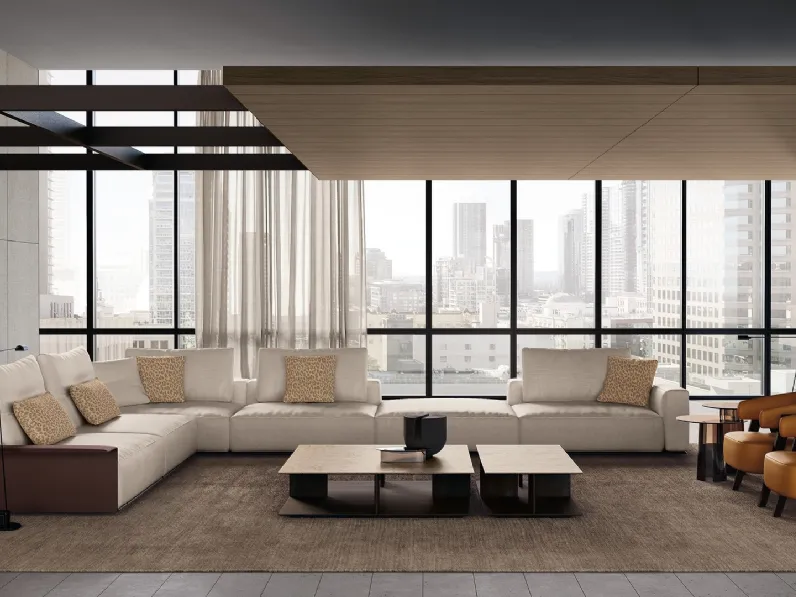 Divano angolare Westside di Poliform