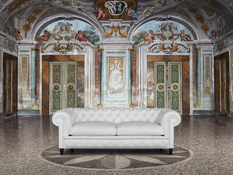 Divano lineare Chester di Poltrona Frau