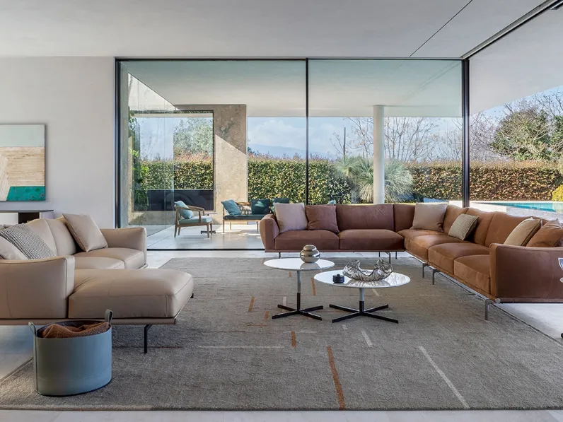 Divano angolare Happy Jack di Poltrona Frau