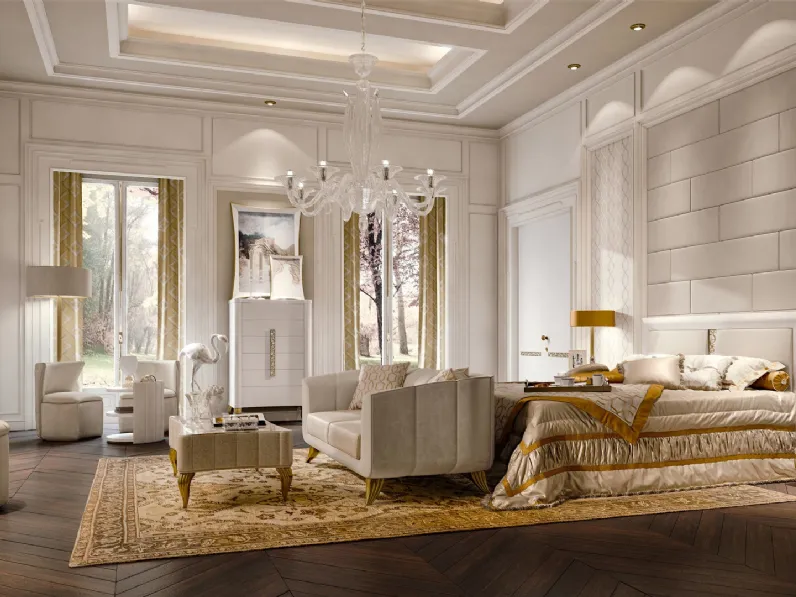 Divano lineare Aura Quarzo di Valderamobili