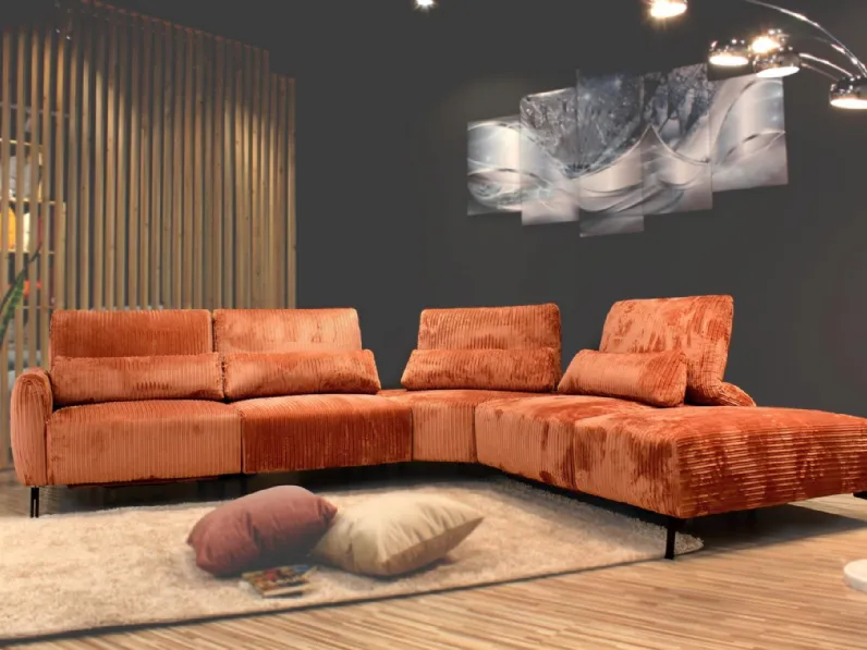 Divano angolare in velluto Rialto de I Divani Doc