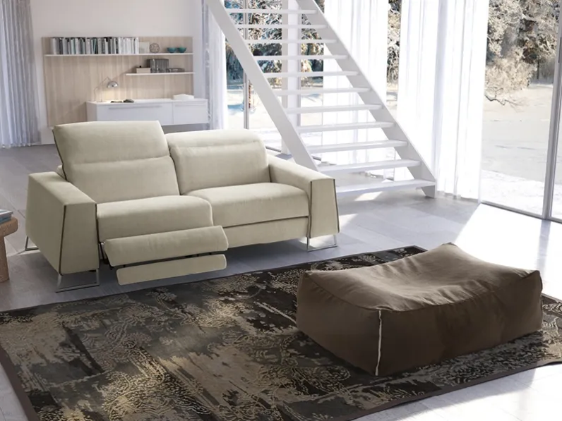 Divano relax lineare Davis di Rigosalotti