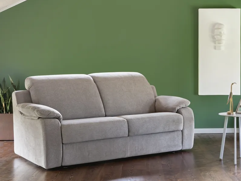 Divano relax lineare in tessuto imbottito Link-XS di Rigosalotti