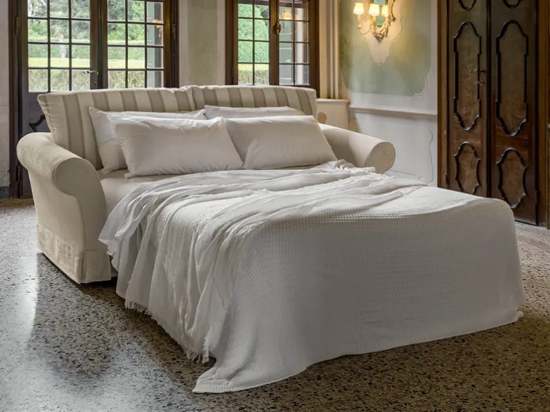 Divano letto matrimoniale classico Oxford di Rigosalotti