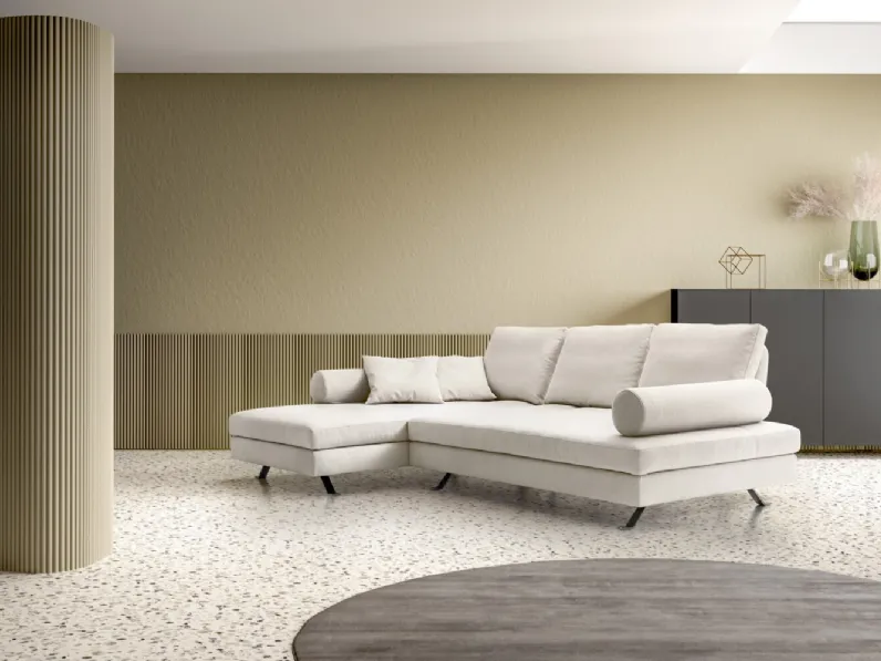 Divano con penisola Talent di Rizzetto