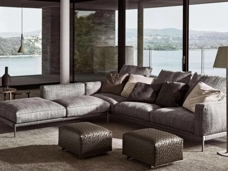 Divano moderno ad angolo Romeo di Flexform