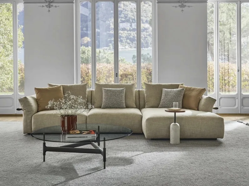 Divano con penisola Ronny di Porada