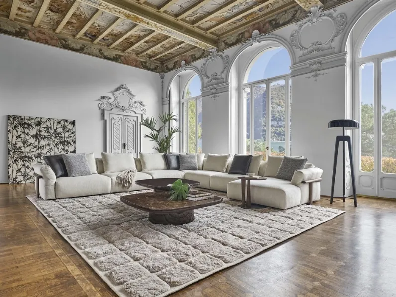 Divano con penisola Ronny di Porada