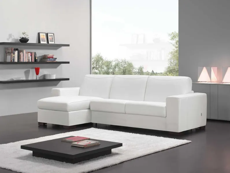 Divano letto con penisola Sara di Tancredi salotti