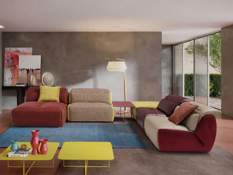 Divano angolare con penisola Selfy di Egoitaliano