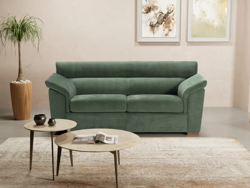 Divano lineare in tessuto Settantadue di Kermes divani