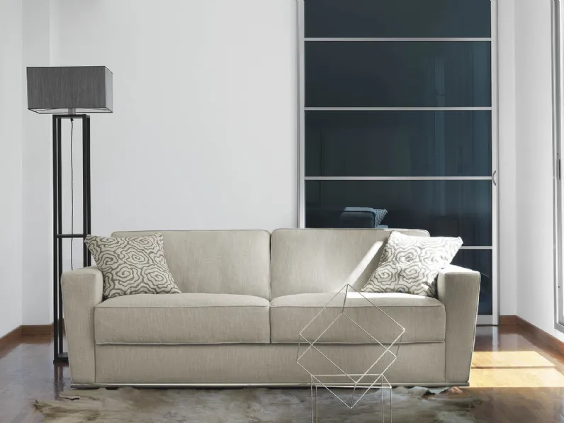 Divano letto lineare in tessuto Shorter di Milano Bedding