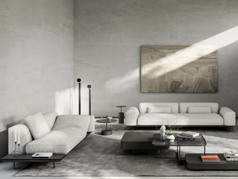 Divano lineare Sit Up di Vibieffe