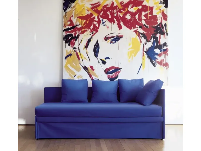 Divano Letto lineare in tessuto Sky di Campeggi