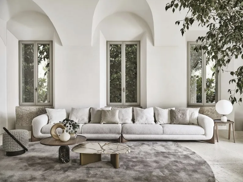 Divano lineare Softbay di Porada