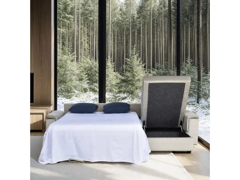 Divano letto con penisola Sorrento di Bruma