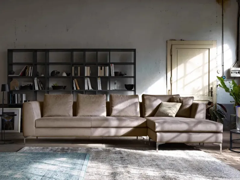 Divano con penisola Basic di Spagnol Salotti