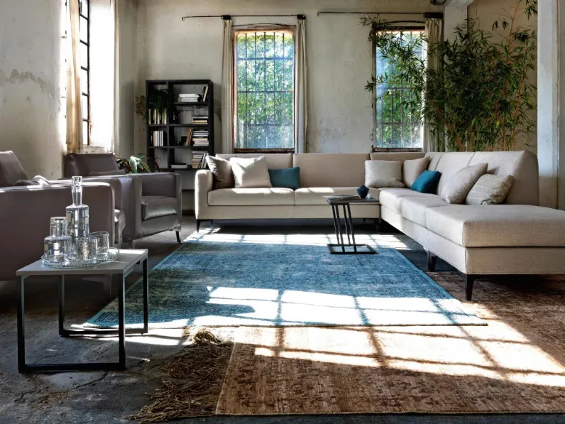 Divano angolare in tessuto Expo di Spagnol Salotti