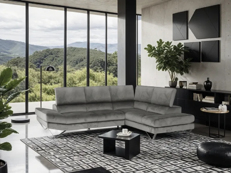 Divano angolare in velluto Star di Bruma