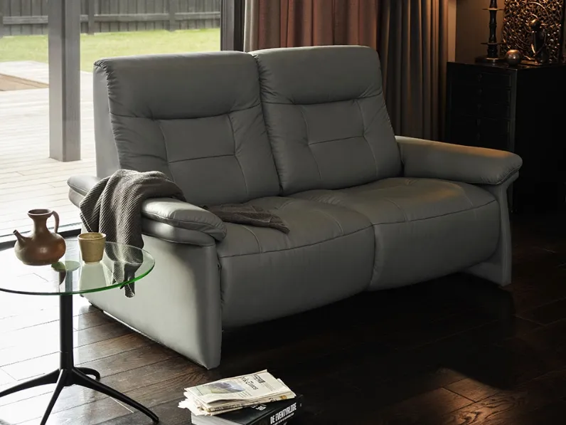 Divano relax lineare in pelle Mary di Stressless