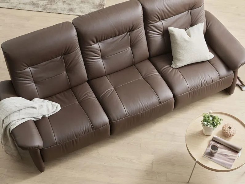 Divano relax lineare in pelle Mary di Stressless