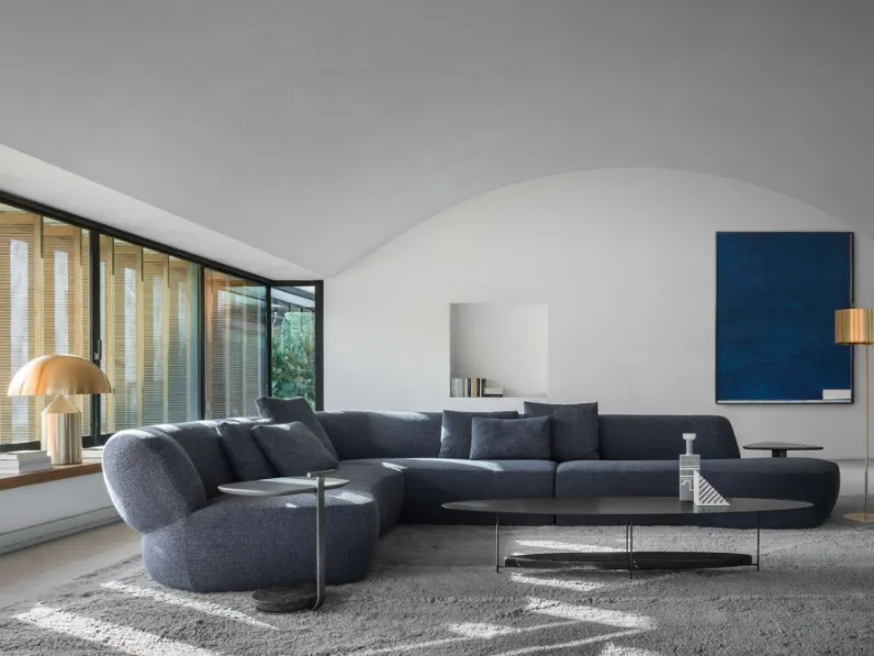 Divano di design angolare in tessuto imbottito Surf di Molteni & C