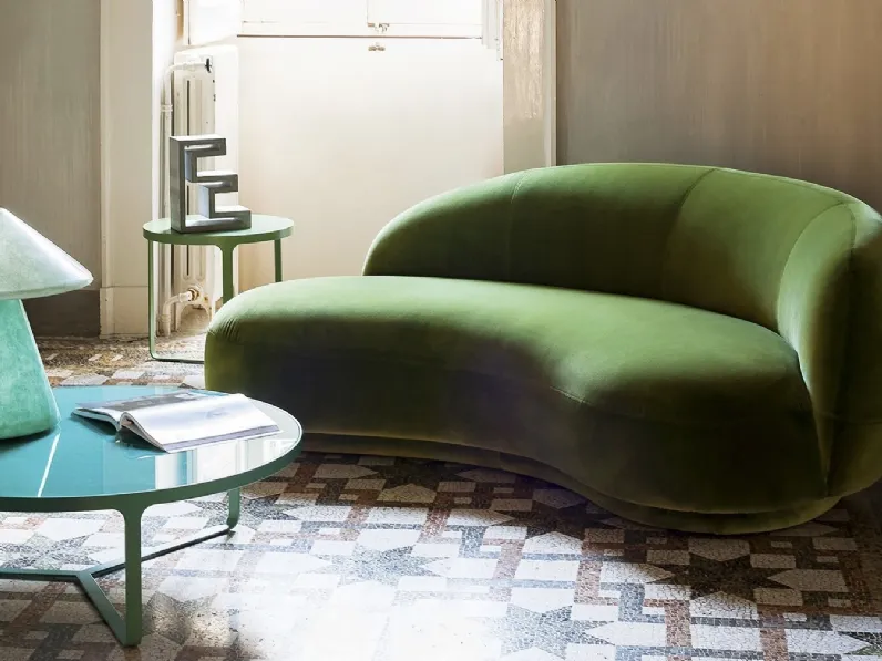 Divano in velluto Julep di Tacchini