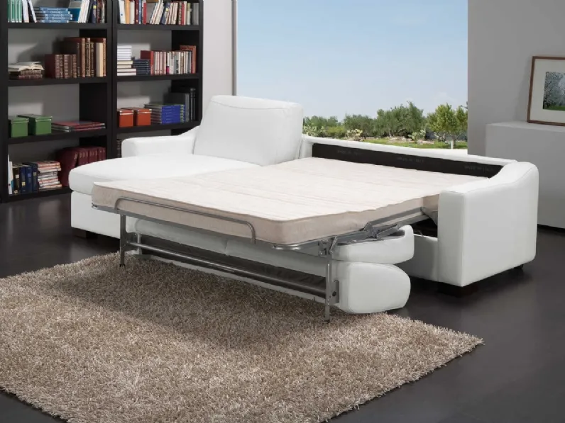 Divano Letto matrimoniale in pelle Noemi di Tancredi salotti