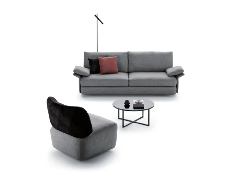 Divano lineare Tate Two di Spagnol Salotti