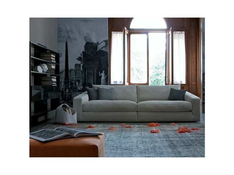 Salotto in tessuto dalla seduta morbida e profonda Tobias di Estel