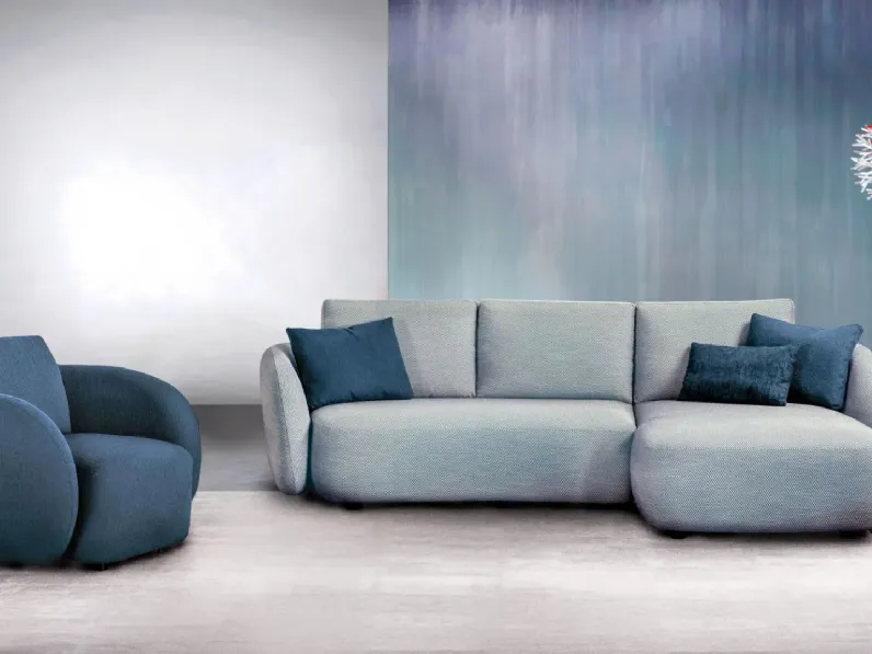 Divano con penisola Tolomeo di Divanidea