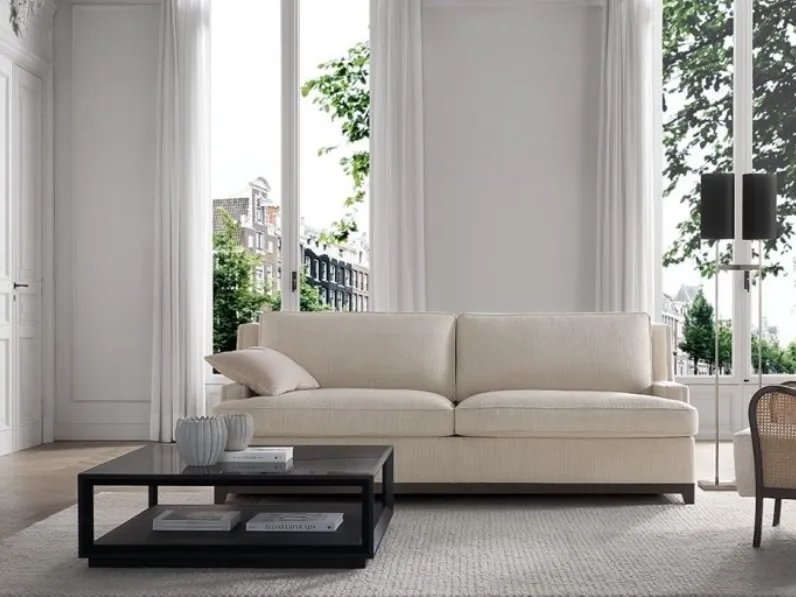 Divano letto lineare in tessuto Ritz di Tosconova